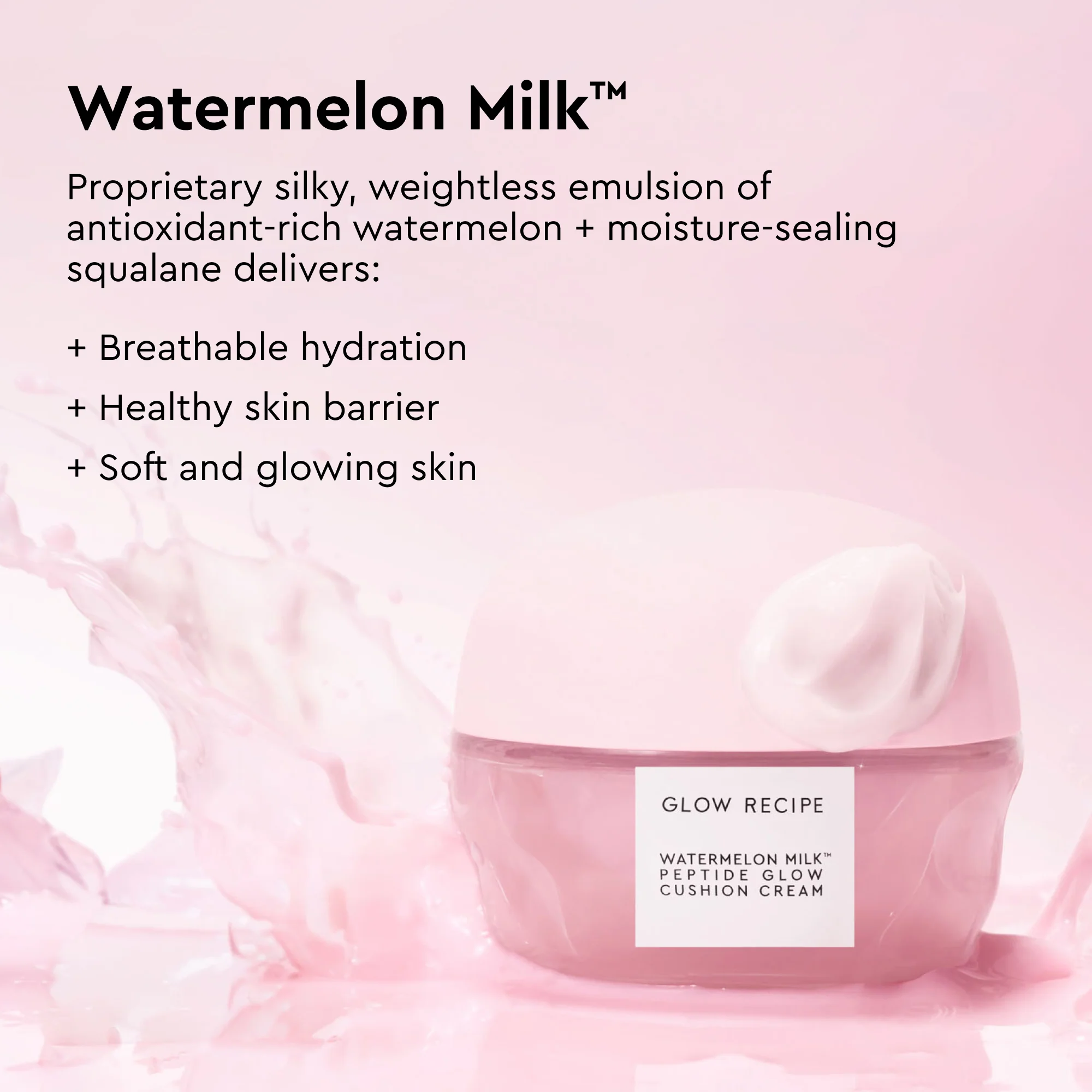 Watermelon Milk Peptide Cushion Cream Refillable Moisturizer - Image 6
